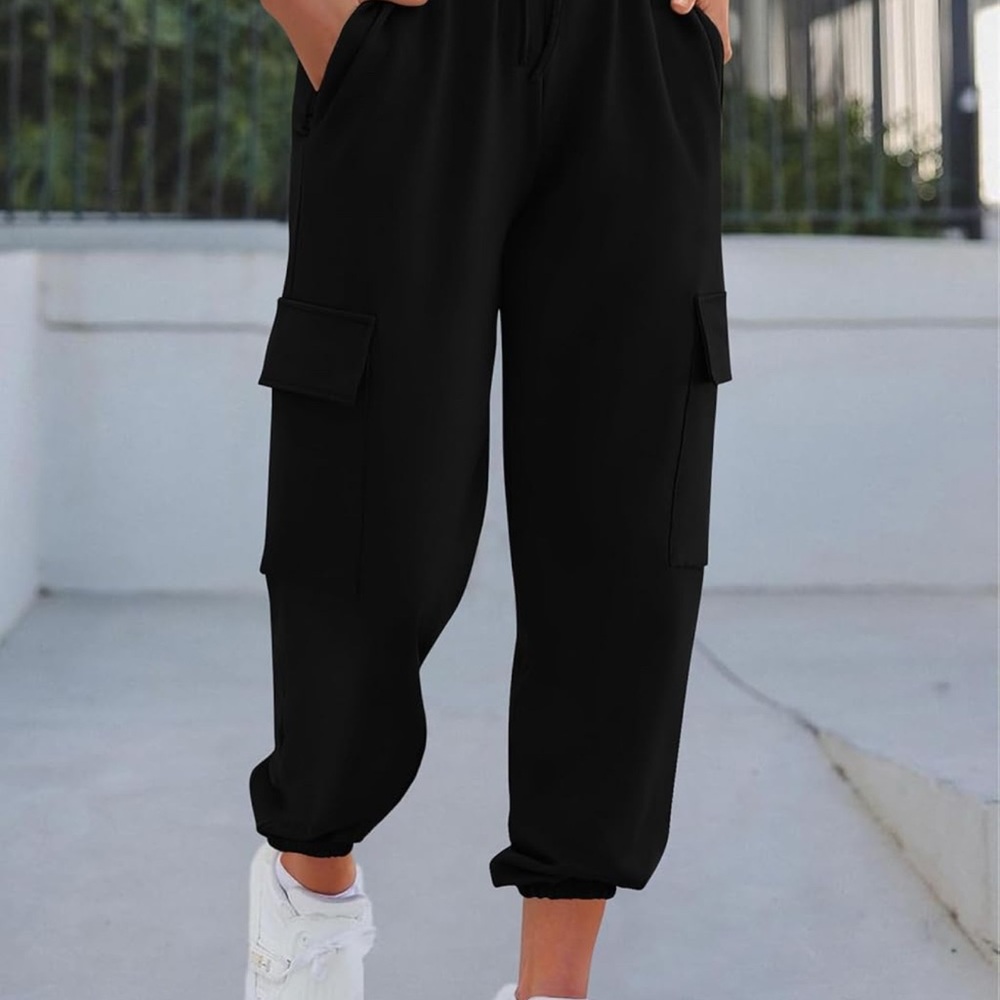 Women's Black Cargo Pants